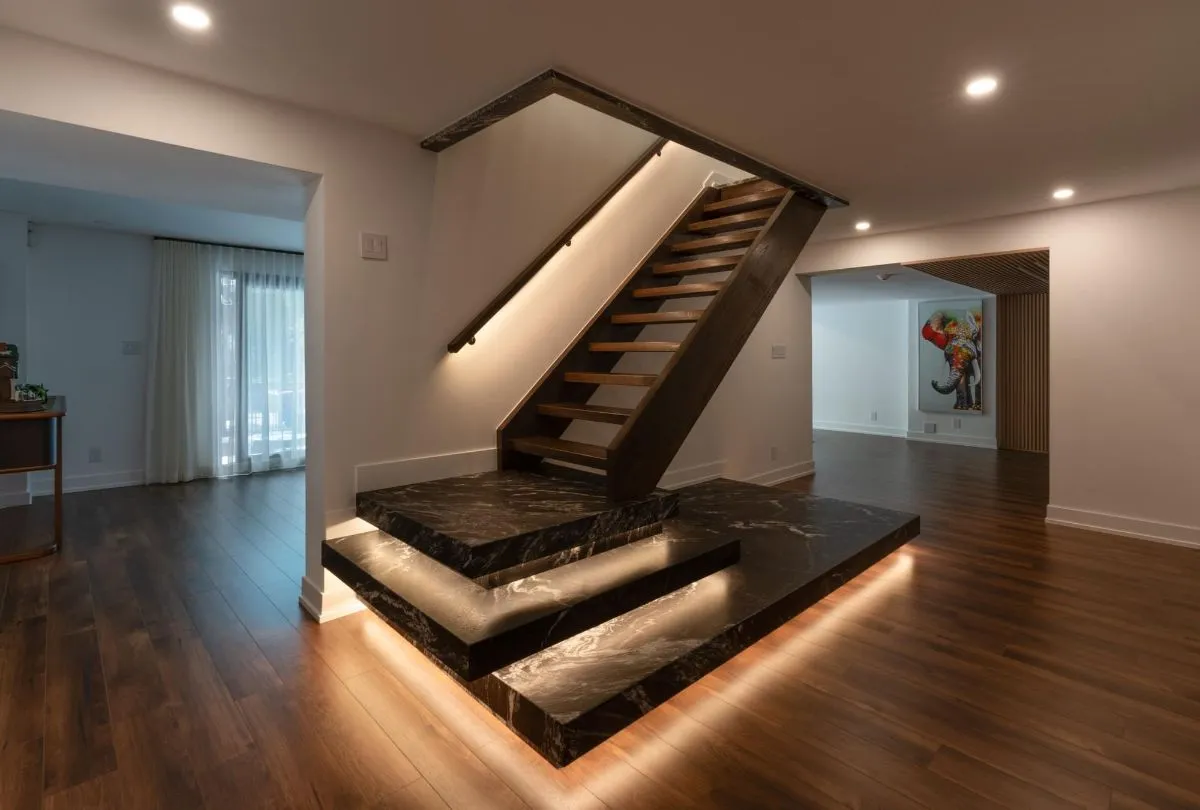 Staircase by IHOME Design & Renovation